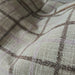 Maeve Cushion 55cm Square - Chocolate Brown | Soft Mauve Lavender Grid