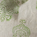 Candi Dasa Artisan Block Printed Heavy Weight Pure French Linen Cushion 55cm Square - Sage Green