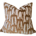 The Swallow Earthy Tone Cushion 55cm Square - Terracotta