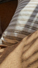 Hazel Cushion 40x60cm Lumbar - Warm Hazelnut-Brown Stripe