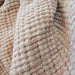 LAST ONE - Eliana Muslin Cotton Texture Throw 150cm x 200cm - Rose Pink