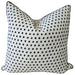 Zuri Reversible Monochrome Cushion 55cm Square - Black | Ivory