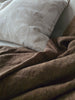 Coastal Palm Jacquard Cushion  55cm Square - Ivory Base with Beige Pattern