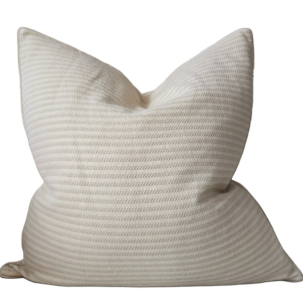 Ellie Linen Cotton Cushion 55cm Square | Off White