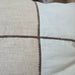 Clara Linen Cushion 55cm Square - Natural | White