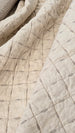 Lagoon Linen Cotton Quilted Bed Cover Massive Blanket Coverlet 230cm x 250cm - Natural