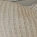 Chloe Cushion 55cm Square - Warm Beige and Off-White Fine Stripes