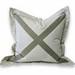 PREORDER END OF JANUARY DROP | The Croft Cotton Canvas Cushion 55cm Square - Oatmeal | Muted Olive
