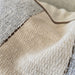 Estella Linen Blend Cushion 55cm Square - Natural Beige | Pastel Blue