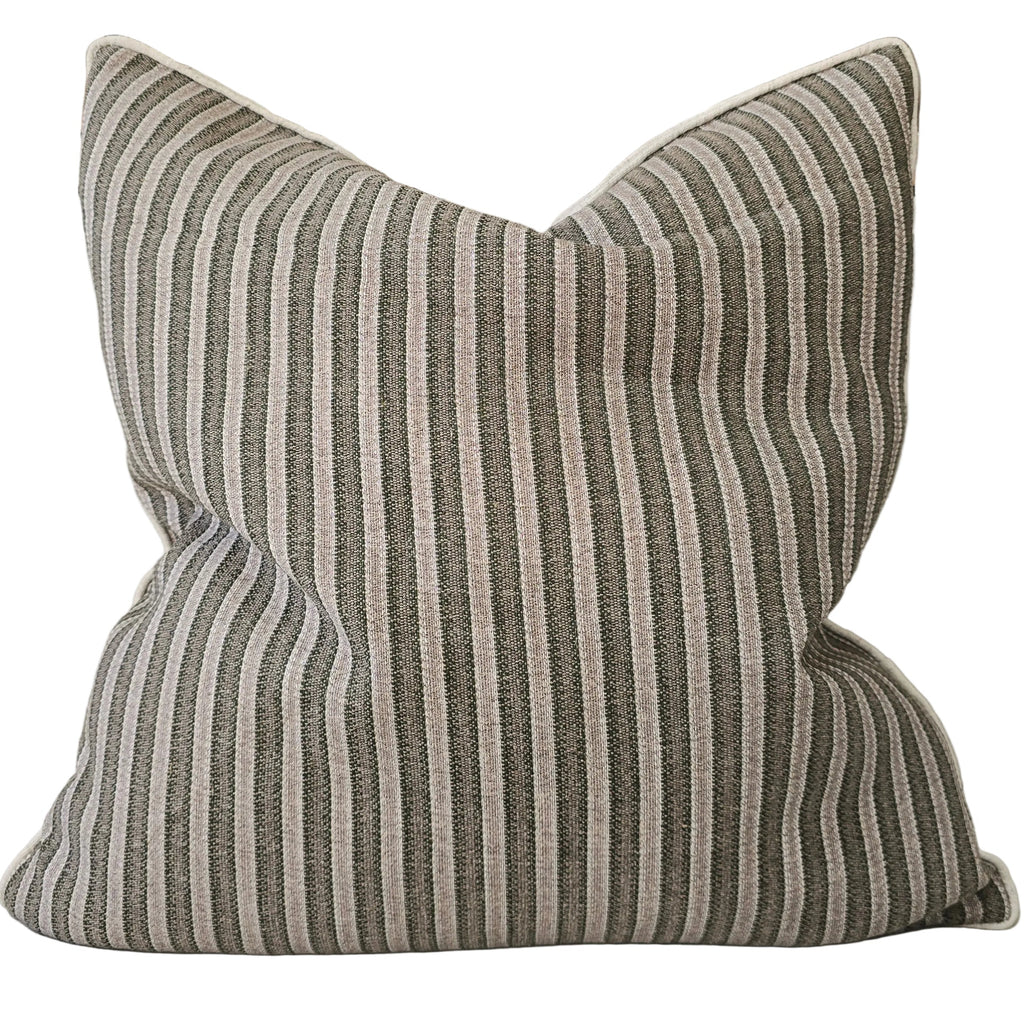 Daphne Cushion 55cm Lumbar - Grey Green | Oatmeal