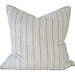 Arden Linen Cotton Cushion 55cm Square - Khaki Wide Stripe