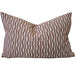 Mosaic Jacquard Linen Cotton Cushion 40x60cm Lumbar - Reddish Brown | Off White