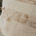 Isla Linen Cotton Cushion 55cm Square - Knotted Stripe | Natural Oatmeal