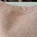 Hailey Linen Chenille Cushion 40x60cm Lumbar - Dusty Pink with Natural Piping