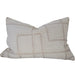 Tara Abstract Cushion 40x60cm Lumbar - Soft Blush | Off White