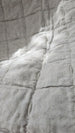 Lagoon Linen Cotton Quilted Bed Cover Massive Blanket Coverlet 230cm x 250cm - Grey Beige