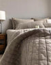 Maddie Cotton Quilted Bed Cover Coverlet Set 245cm x 250cm + 2pcs - Cloud Grey