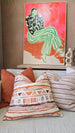 Roxanne Cushion 55cm Square | Burnt Orange