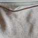 Hailey Linen Chenille Cushion 55cm Square - Natural with Camel Brown Piping