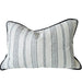 Mingarri Stripe Cushion 40x60cm Lumbar - Charcoal Black | Cream White