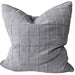 Greta Cushion 55cm Square - Grid | Smoky Blue