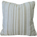 Monet Solution Dyed Eco-Friendly Outdoor Cushion 55cm Square Polyester Filled - Light Beige with Subtle Stripes