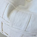 Shabby Chic Heavy Weight French Linen Cotton Cushion 40x60cm Lumbar- Intertwined Off White