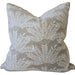 Radiating Fern Cushion 55cm Square - Earthy Taupe and Oatmeal