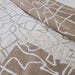 Chinoiserie Reversable Jacquard Massive Throw Bedcover 140cm x 220cm - Abstract Brown
