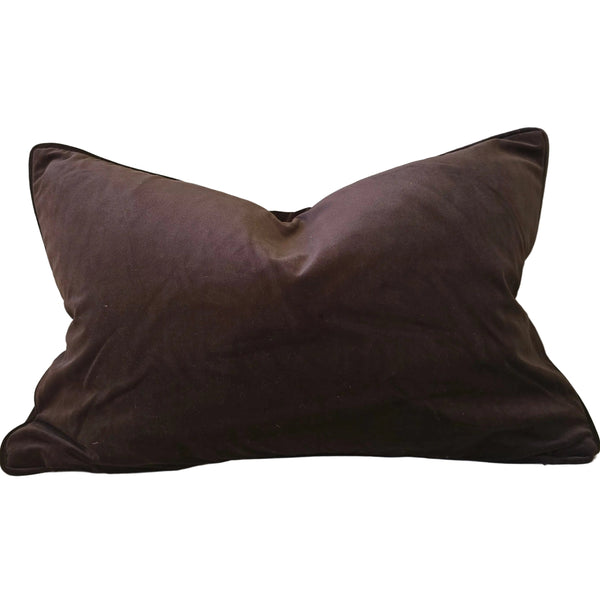 The Boulevard Luxe Velvet 40X60cm Lumbar - Dark Chocolate