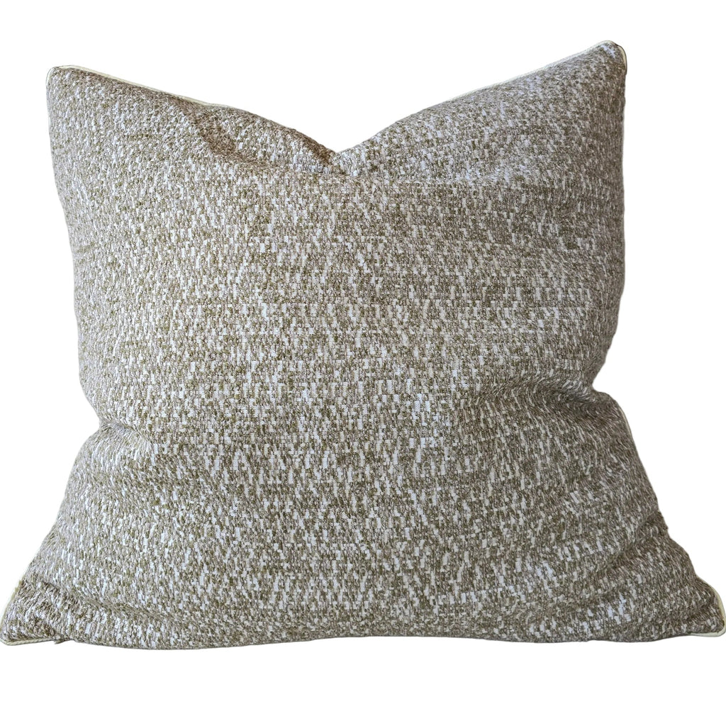 Tweed Cushion 55cm Square - Warm Olive