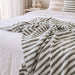 Atlas Cushion 40x60cm Lumbar - Beige | Sage Green Stripe