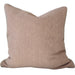 Hailey Linen Chenille Cushion 55cm Square - Dusty Pink with Natural Piping
