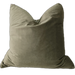 The Boulevard Luxe Velvet Cushion 55cm Square - Deep Moss Green