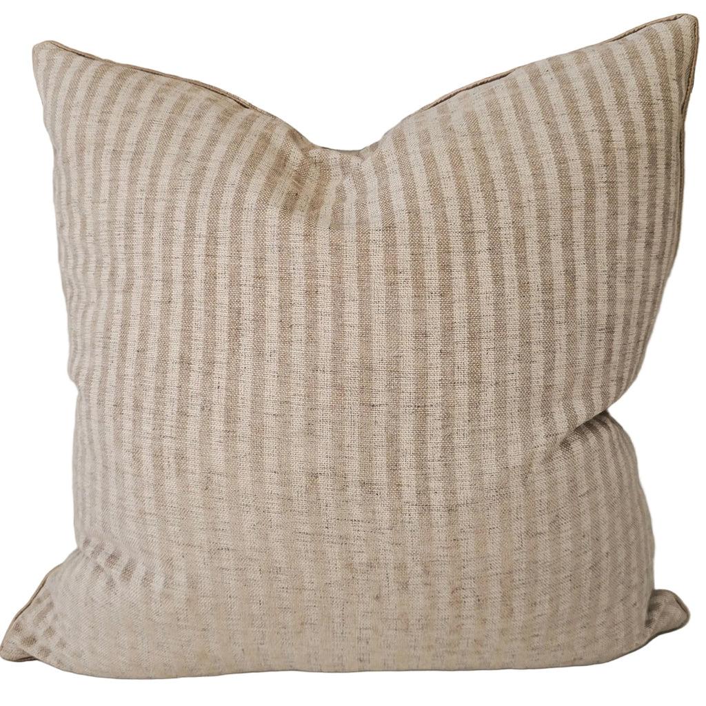 Clara Linen Blend Cushion 55cm Square - Light Cream | Latte