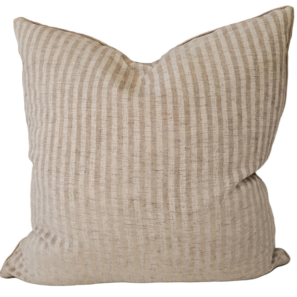 Clara Linen Blend Cushion 55cm Square - Light Cream | Latte