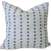 Dashing Lines Cushion 55cm Square - Indigo Blue | Off White