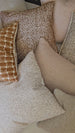 Tweed Cushion 55cm Square - Oatmeal Sand