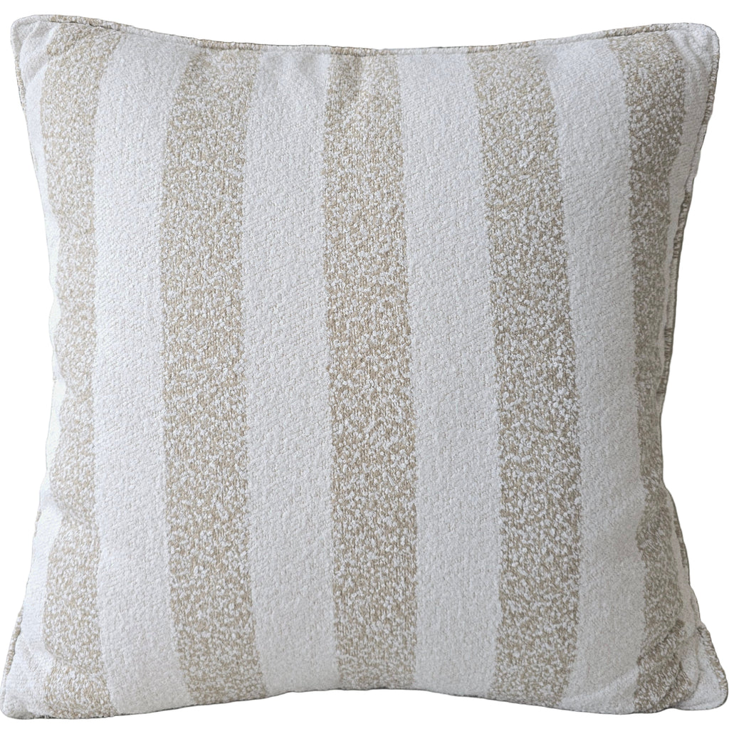 Monet Solution Dyed Eco-Friendly Outdoor Cushion 55cm Square Polyester Filled - Khaki Cream