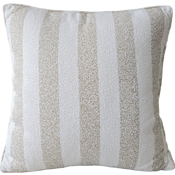 Monet Solution Dyed Eco-Friendly Outdoor Cushion 55cm Square Polyester Filled - Khaki Cream