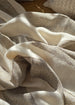 Estella Linen Blend Massive Throw Bedcover 150cm x 230cm - Natural Beige | Cool Grey