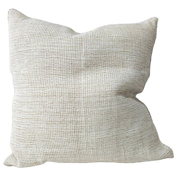 Handloomed Linen Cushion 55cm Square - Natural | Oatmeal