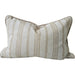 Mingarri Stripe Cushion 40x60cm Lumbar - Sandstone Taupe | Natural