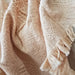 Aurora Waffle Cotton Fringe Throw 140x200cm | Vanilla