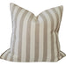 Ava Cushion 55cm Square - Dark Brown | Off White