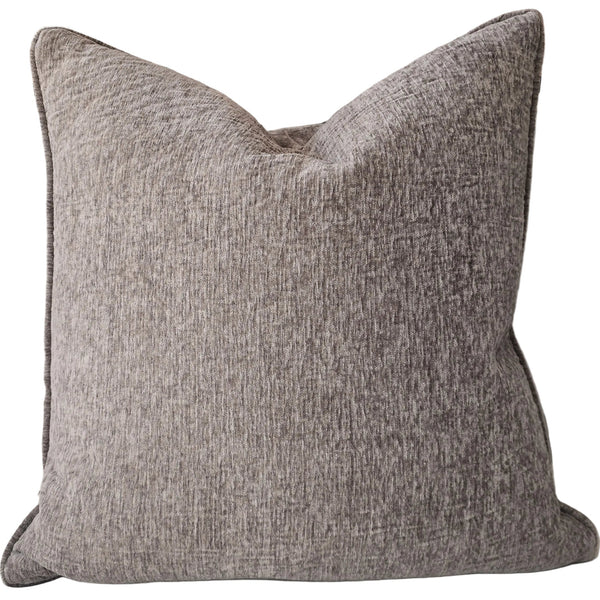 Sienna Velvet Cushion 55cm Square - Charcoal