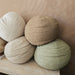 Zoe Linen Blend Texture Round 30cm Diameter | Oatmeal