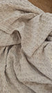 Maeve Linen Cotton Massive Throw Bedcover 130cm x 220cm - Natural Oatmeal