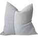 Elodie Linen Wool Cushion 55cm Square - Off White | Natural Herringbone | Natural Grey