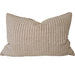 Clara Linen Blend Cushion 40x60cm Lumbar - Light Cream | Latte